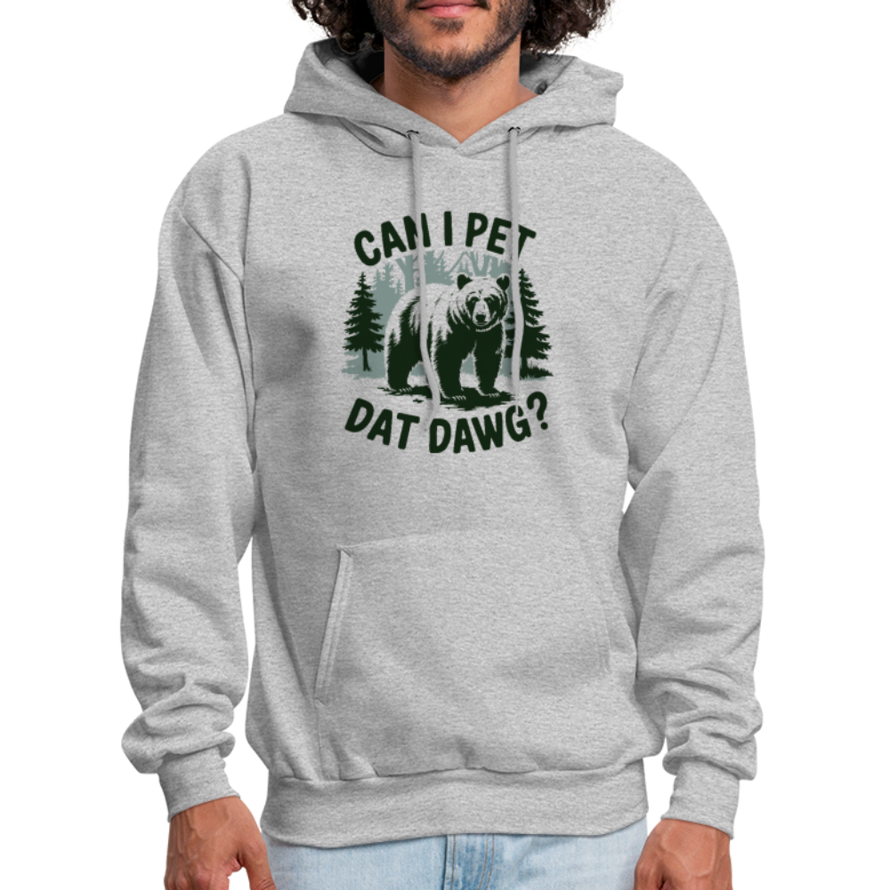 Can I Pet That Dawg Hoodie - heather gray