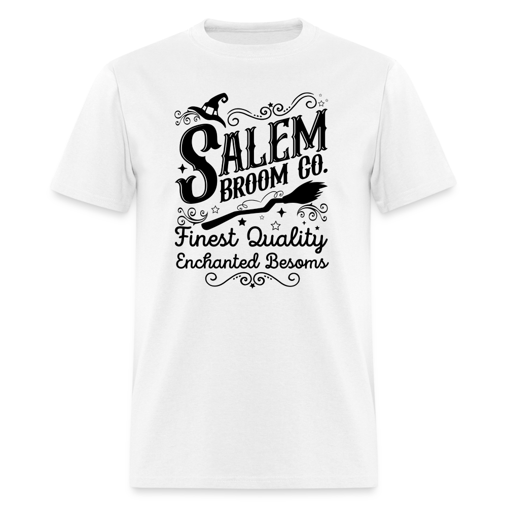 Salem Broom Co. Finest Quality Enchanted Besoms T-Shirt (Halloween) - white