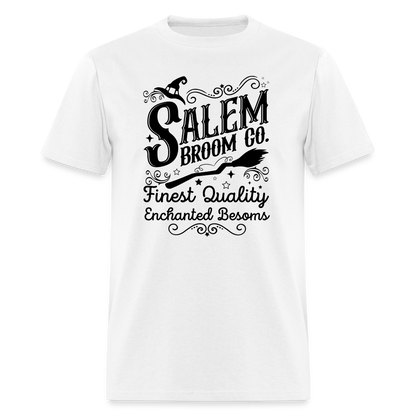 Salem Broom Co. Finest Quality Enchanted Besoms T-Shirt (Halloween) - white