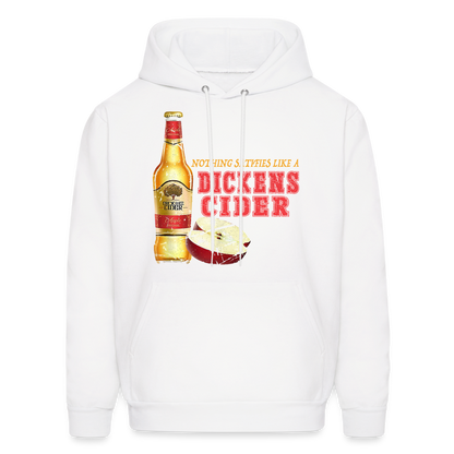 Nothing Satisfies Like A Dickens Cider Hoodie - white