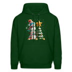 Cute Christmas Funny Snowman Decorating Tree Hoodie