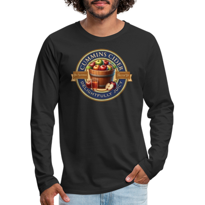 Cummins Cider (Funny Adult Humor) Men's Premium Long Sleeve T-Shirt - black