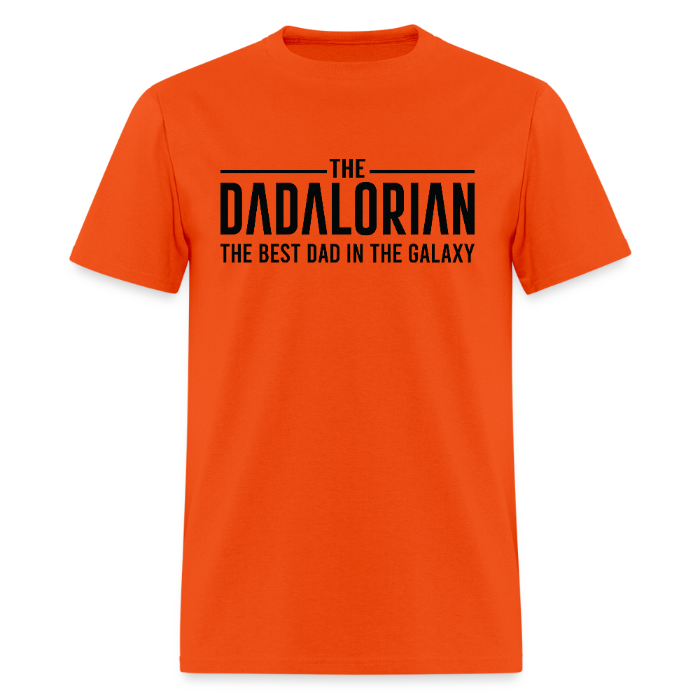 The Dadalorian The Best Dad in the Galaxy T-Shirt - orange