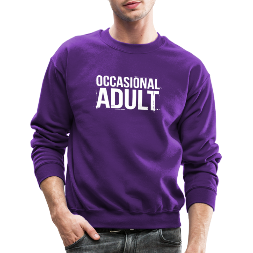 Occasional Adult Sweatshirt - purple