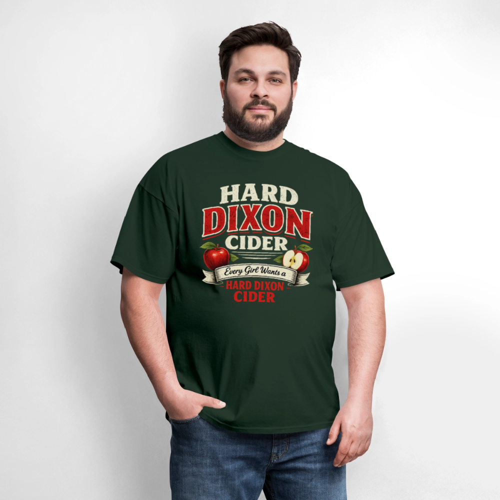 Hard Dixon Cider Funny Graphic T-Shirt Color: Navy