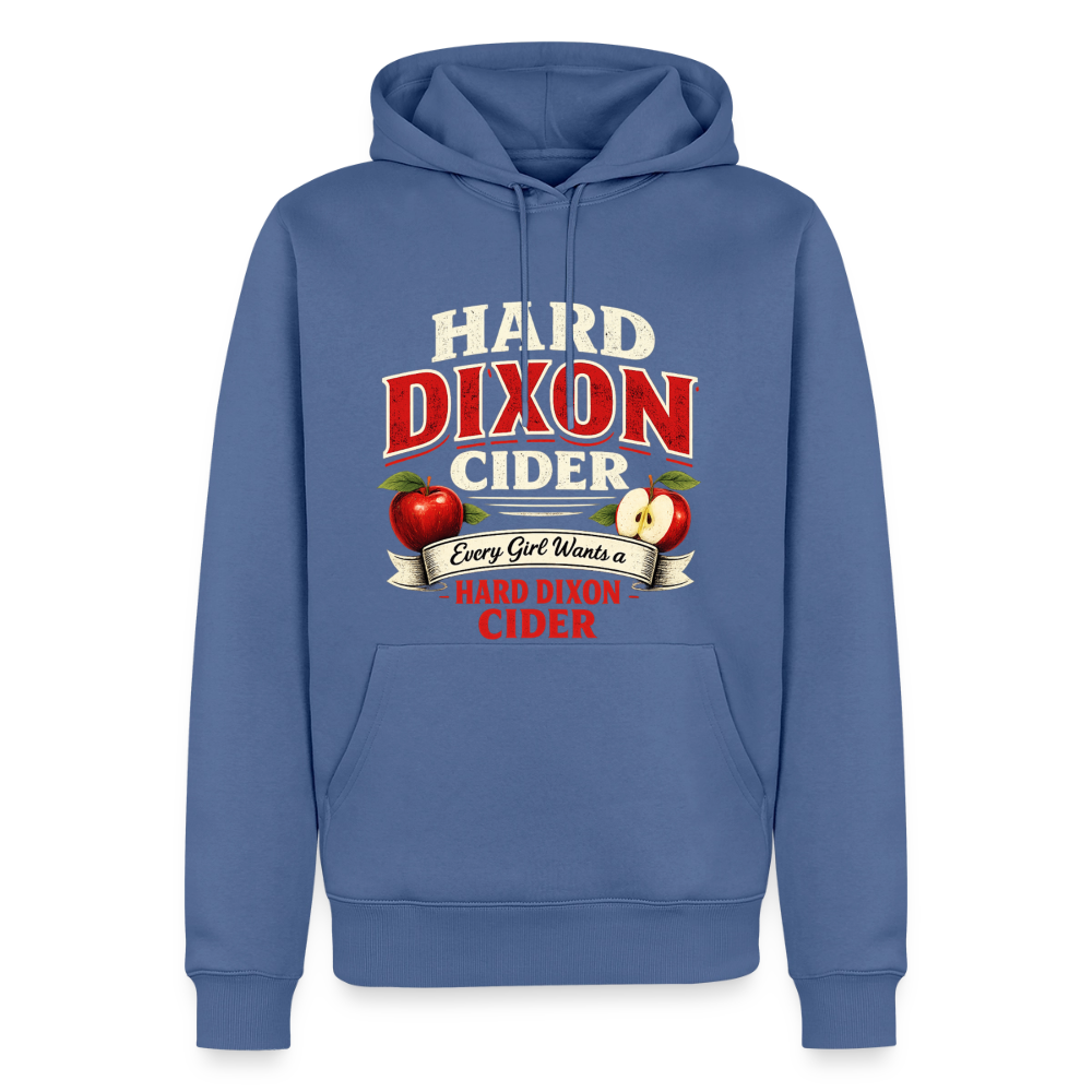 Hard Dixon Cider Funny Men’s Premium Hoodie - stone blue 