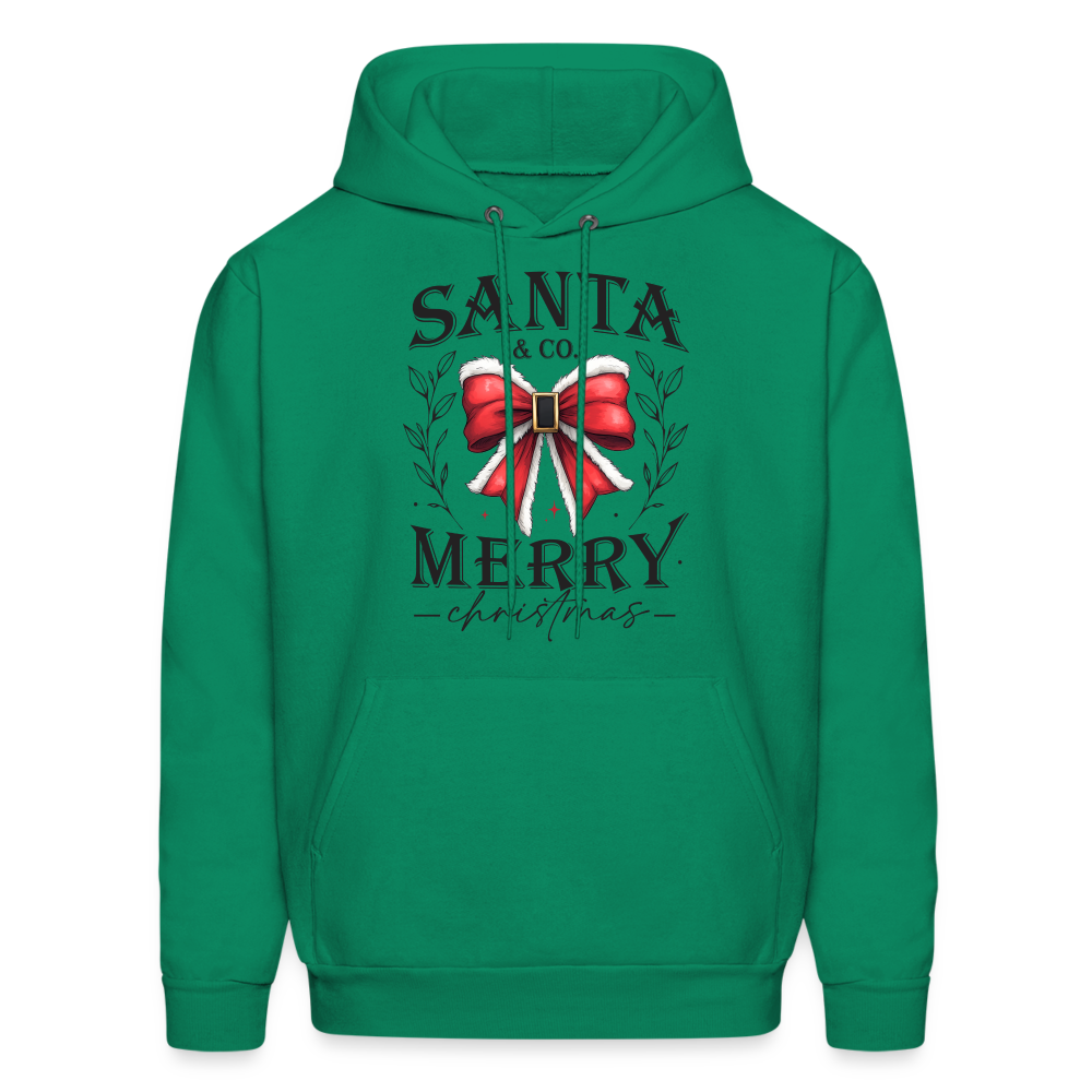 Merry Christmas Santa & Co Hoodie - kelly green