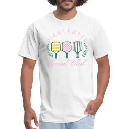 Pickleball Social Club T-Shirt - white