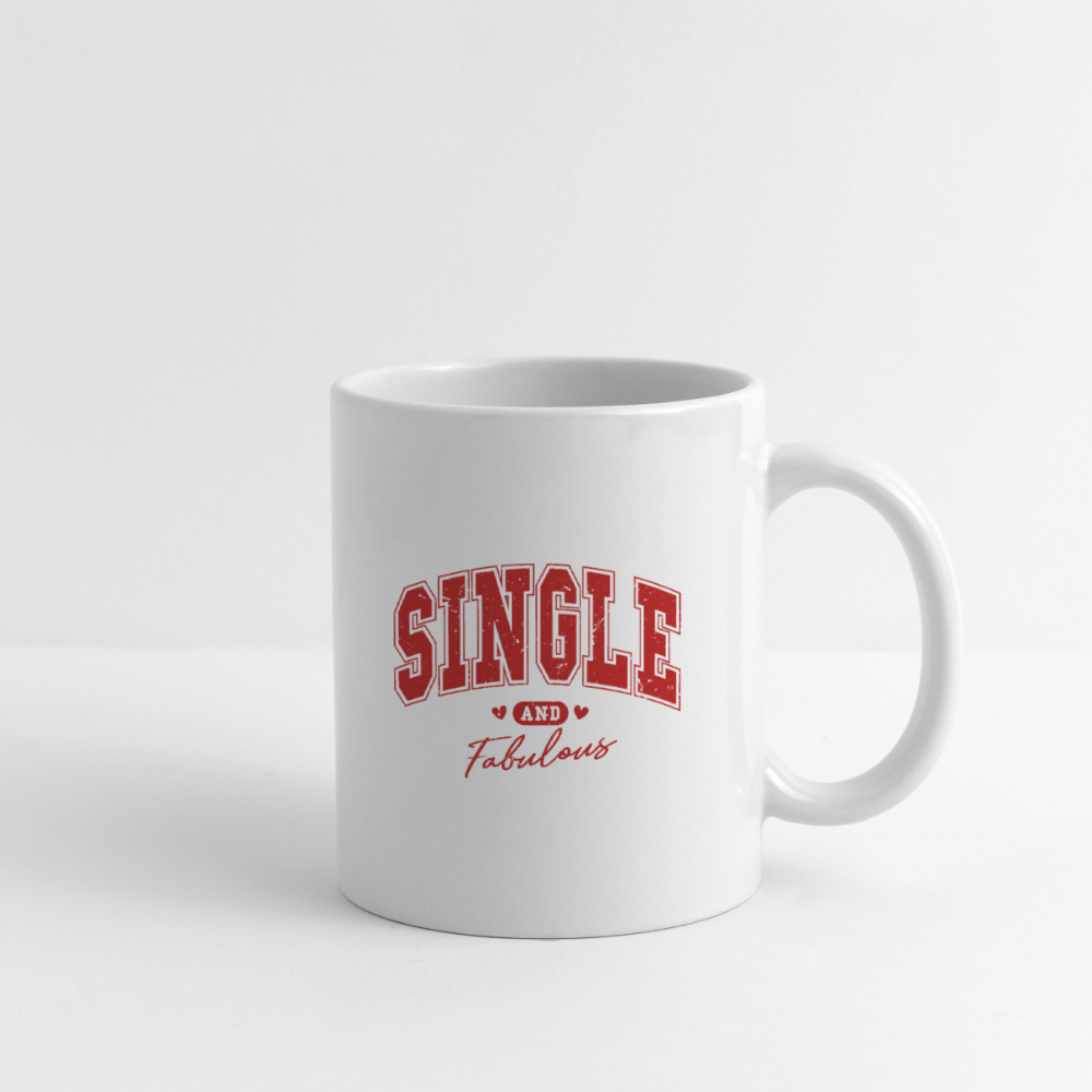 Single and Fabulous Coffee Mug - white