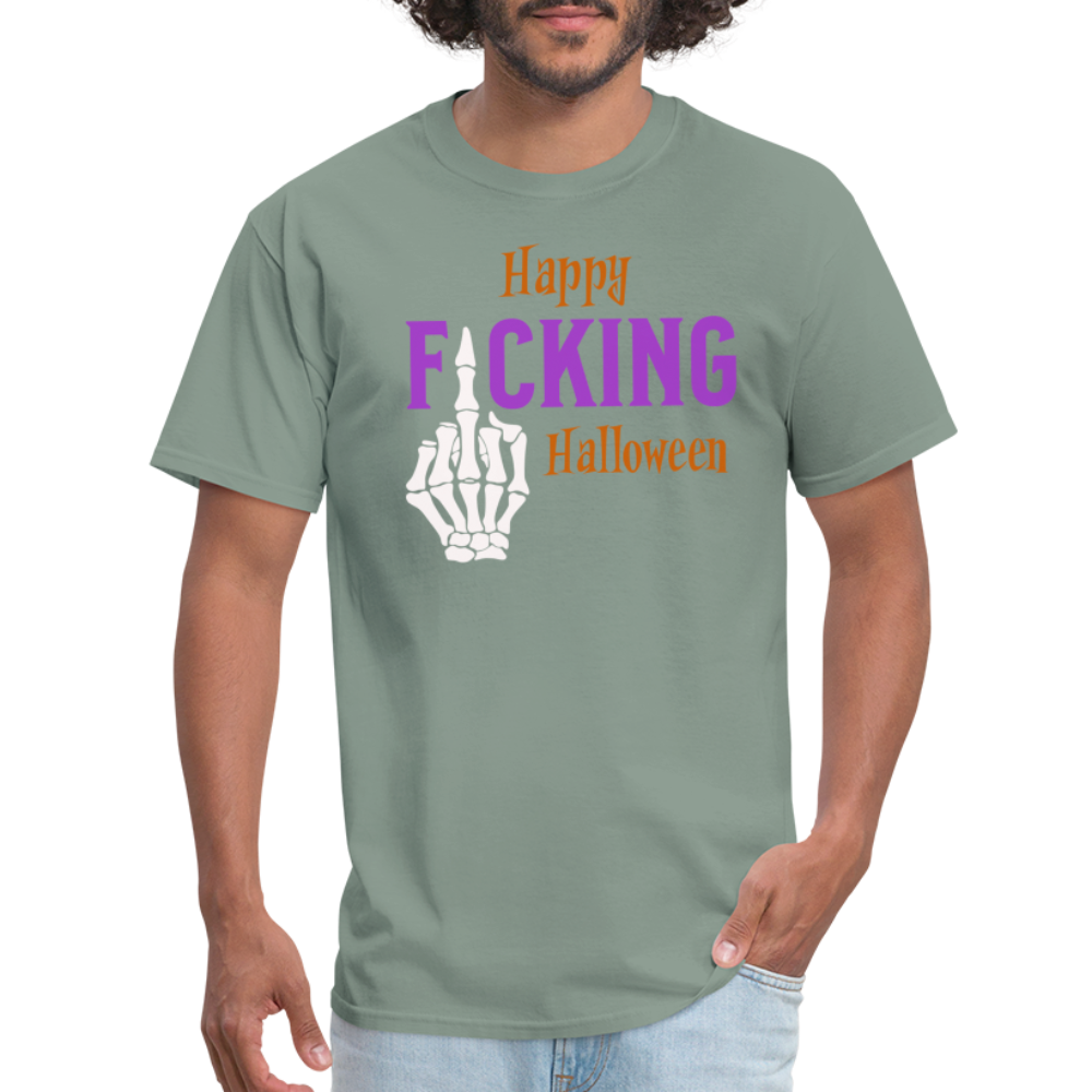 Happy Fcking Halloween T-Shirt - sage