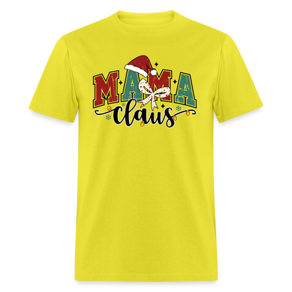 Mama Claus (Christmas) T-Shirt - yellow