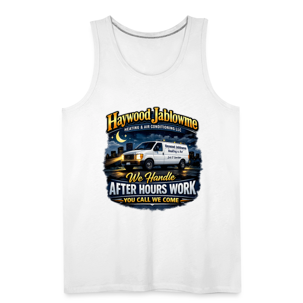 Haywood Jablowme Funny HVAC Tank Top - white