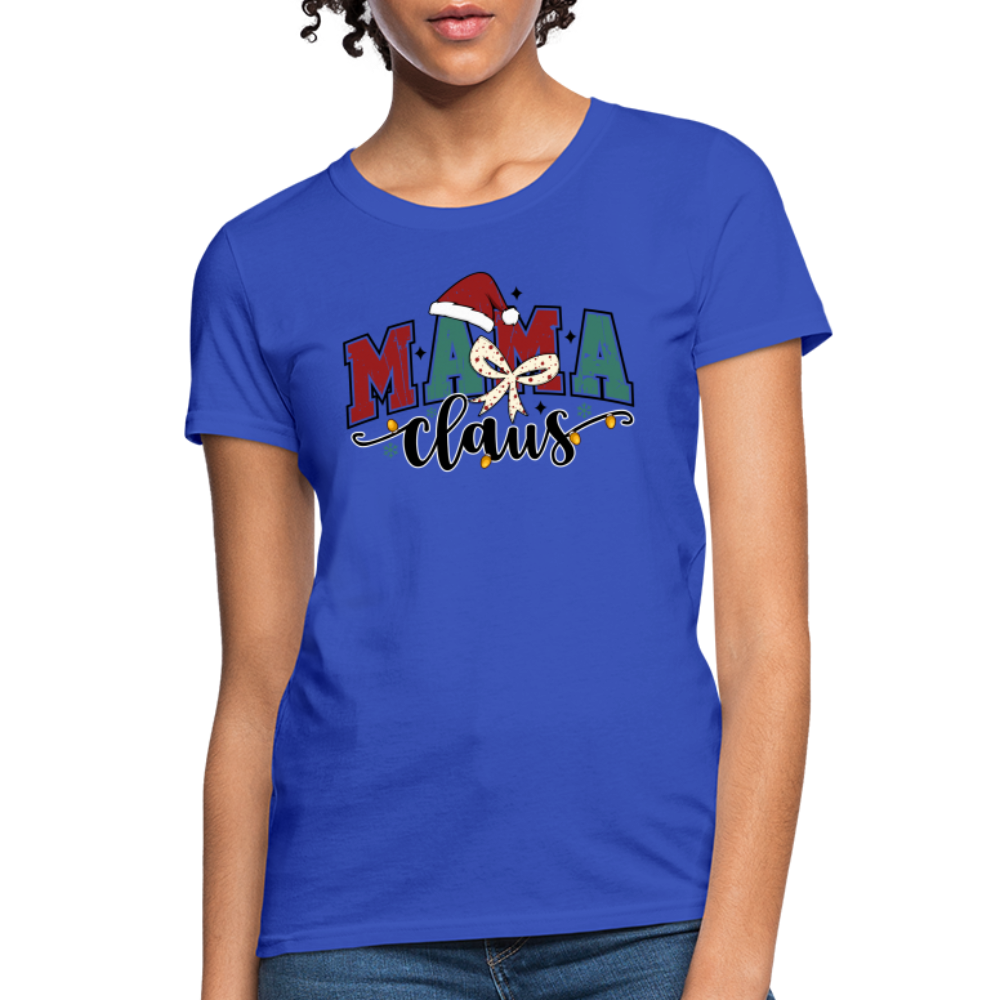 Mama Claus Women's Contoured T-Shirt - royal blue