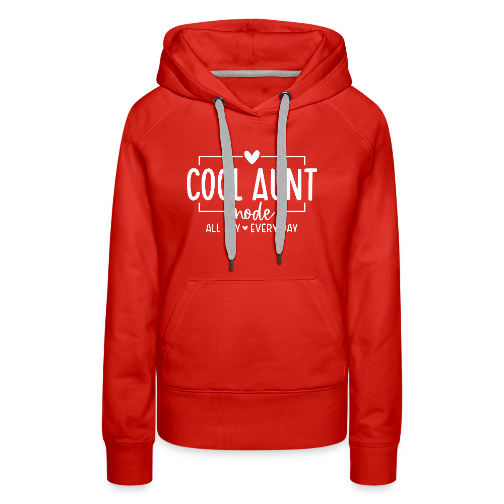 Cool Aunt Mode Women’s Premium Hoodie - red