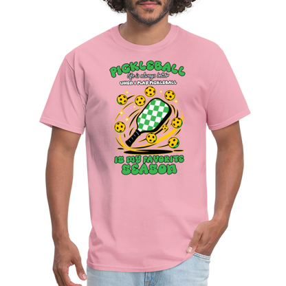 Pickleball Is My Favorite Season T-Shirt - pink