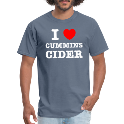 I Heart Cummins Cider T-Shirt - denim