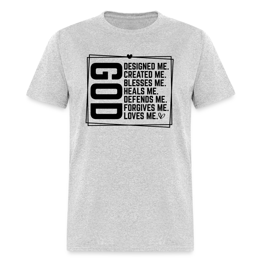 GOD Designed Me T-Shirt - heather gray