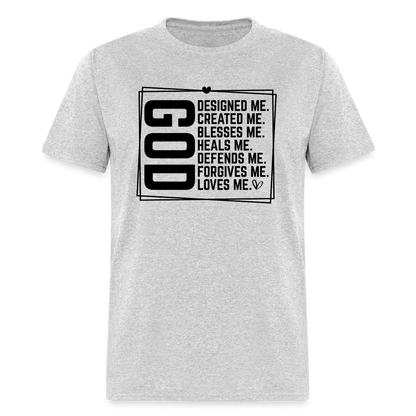 GOD Designed Me T-Shirt - heather gray