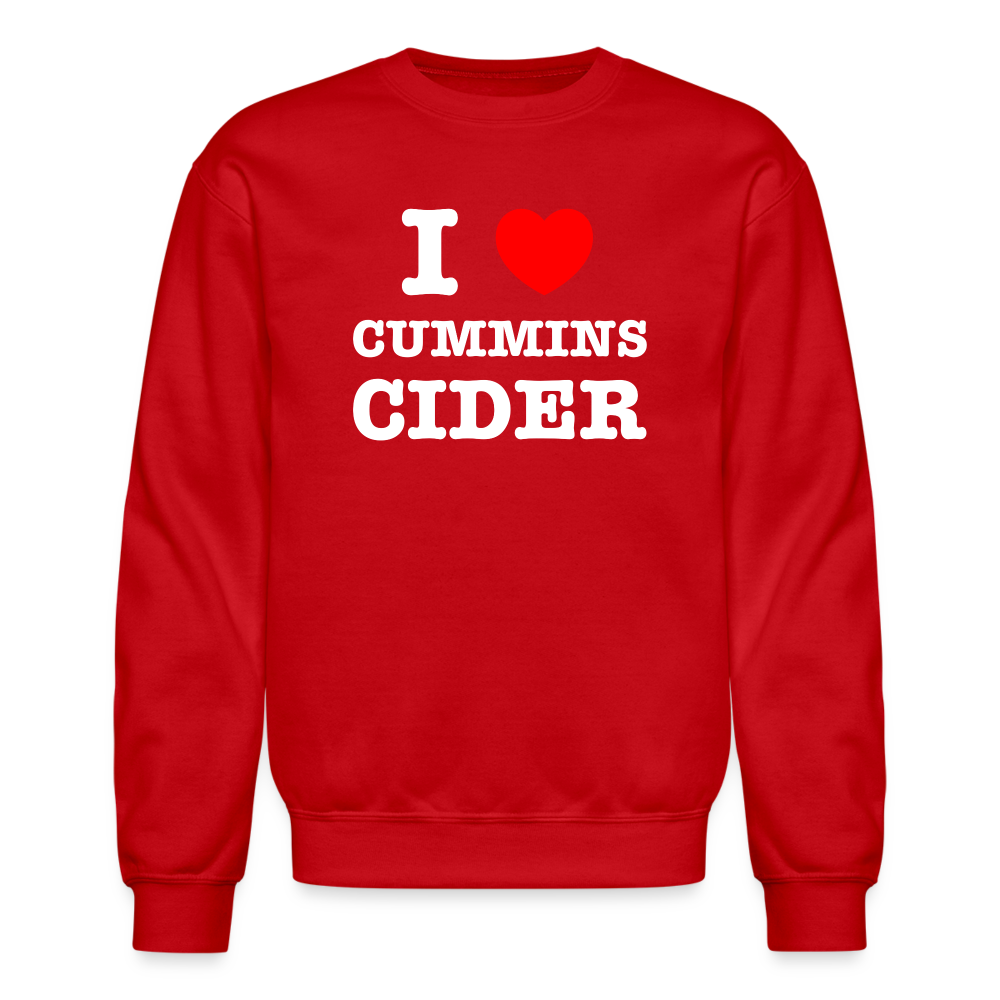 I Heart Cummins Cider Sweatshirt - red