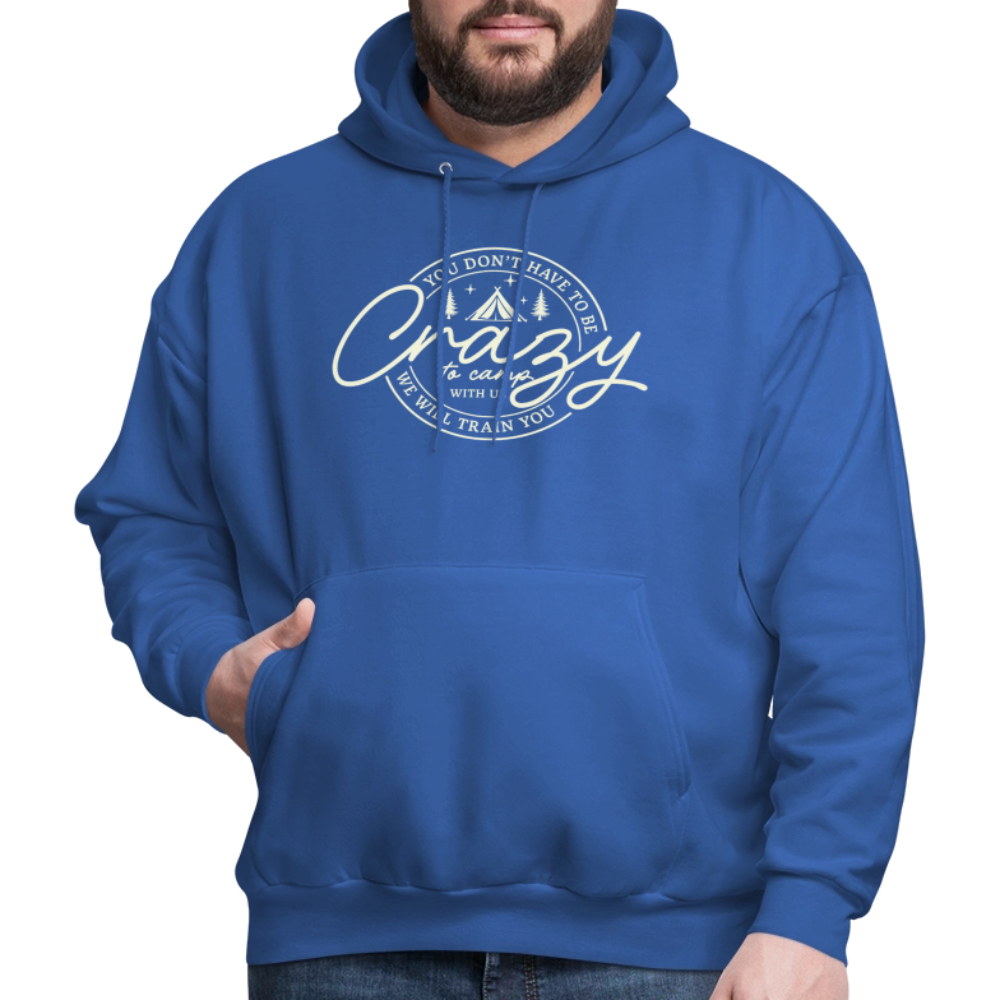 Crazy Camping Hoodie - royal blue