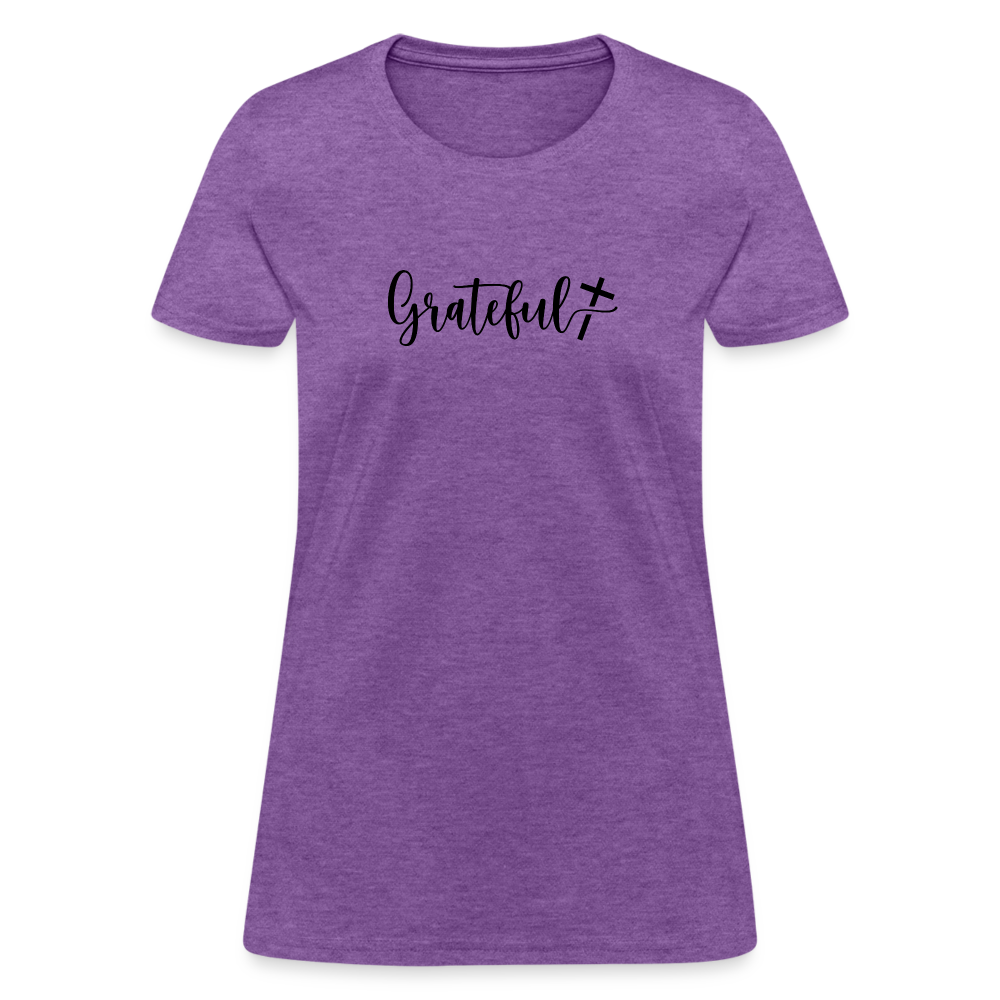 Grateful Women's T-Shirt - purple heather