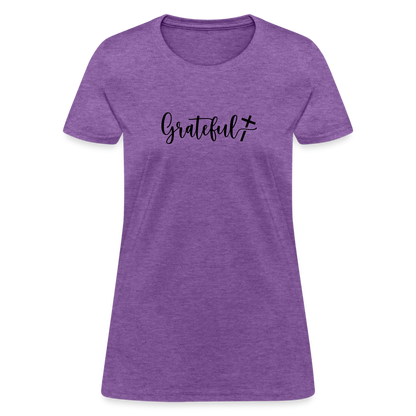 Grateful Women's T-Shirt - purple heather