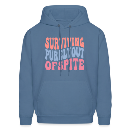 Surviving Purely Out Of Spite Hoodie - denim blue