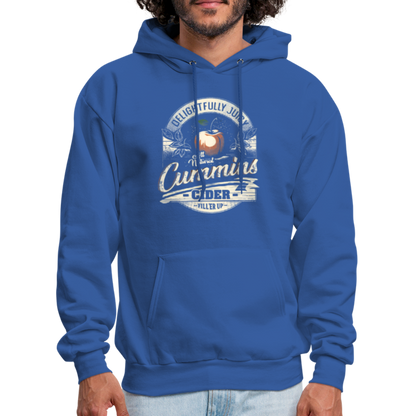 Vintage Cummins Cider (Funny Adult Humor) Hoodie - royal blue