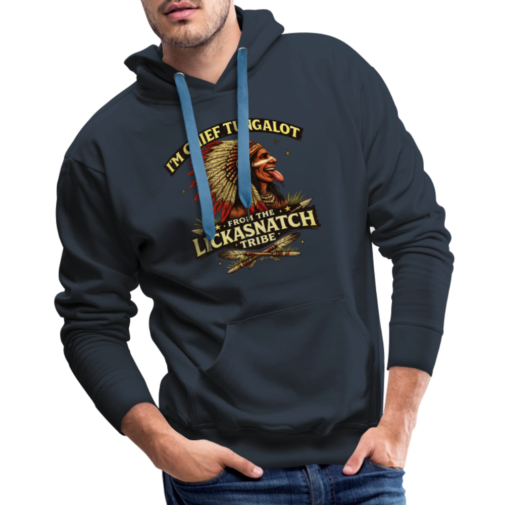 Chief Tungalot Lickasnatch Tribe Funny Hoodie Color: Black