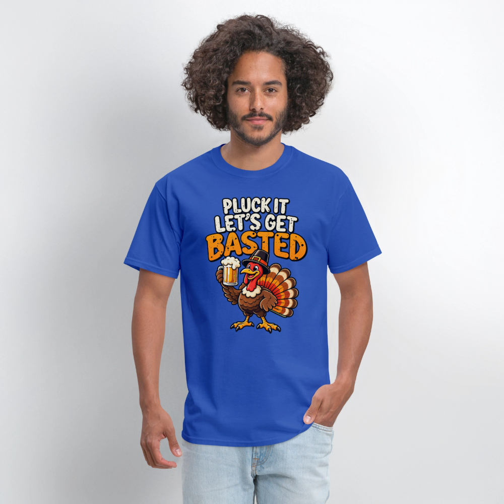 Pluck It Let’s Get Basted T-Shirt - royal blue