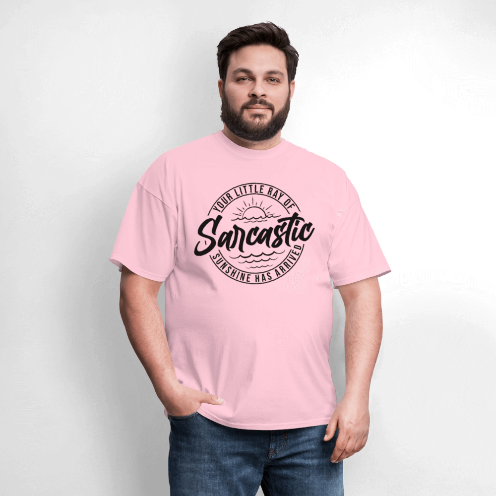 Sarcastic Ray of Sunshine Graphic T-Shirt - pink