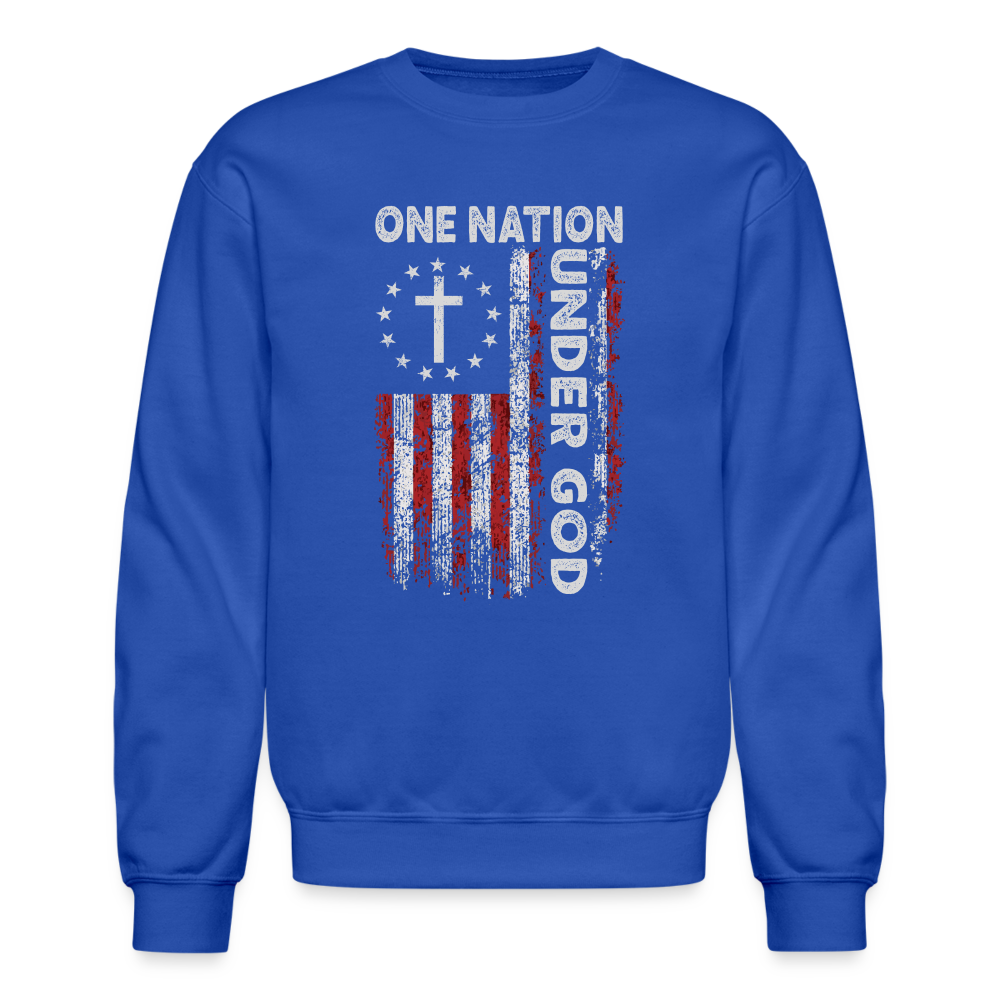 One Nation Under God Sweatshirt - royal blue