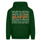 Thankful Word Art (Thanksgiving) Hoodie