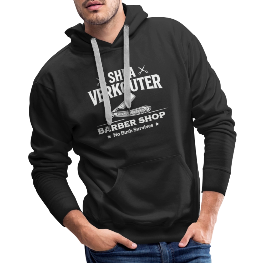 Shea Verkouter Barber Shop Funny Adult Humor Premium Hoodie Color: Black