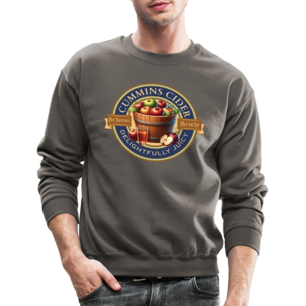 Cummins Cider (Funny Adult Humor) Sweatshirt - asphalt gray