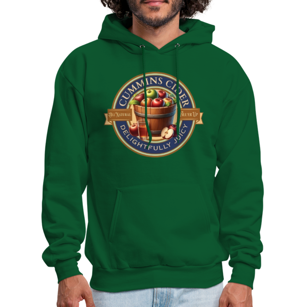 Cummins Cider (Funny Adult Humor) Hoodie - forest green