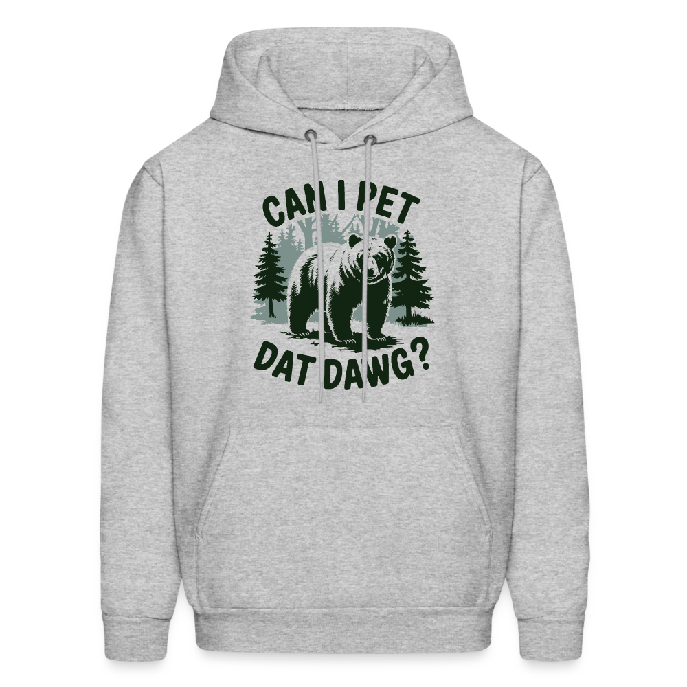 Can I Pet That Dawg Hoodie - heather gray