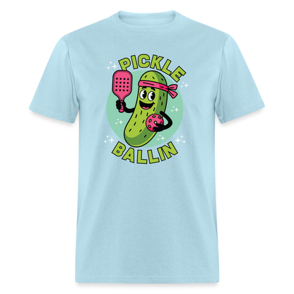 Pickle Ballin T-Shirt - powder blue