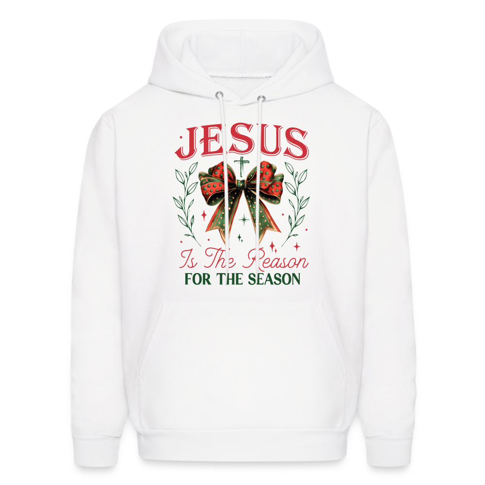 Jesus Is The Reason For The Season Hoodie - white