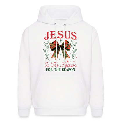 Jesus Is The Reason For The Season Hoodie - white