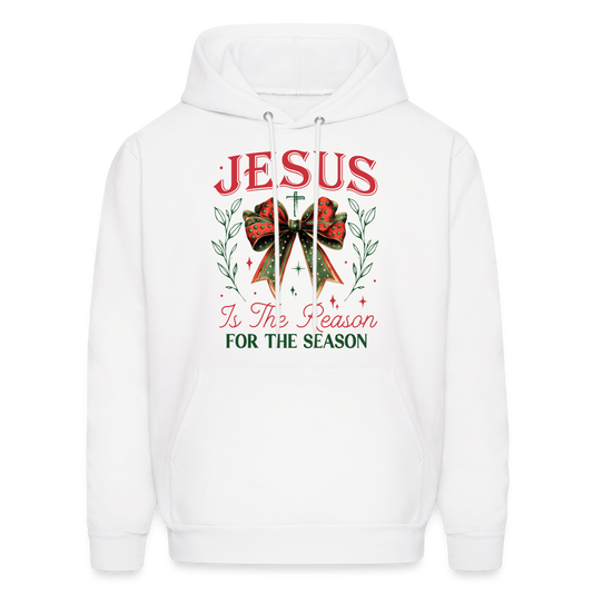 Jesus Is The Reason For The Season Hoodie - white