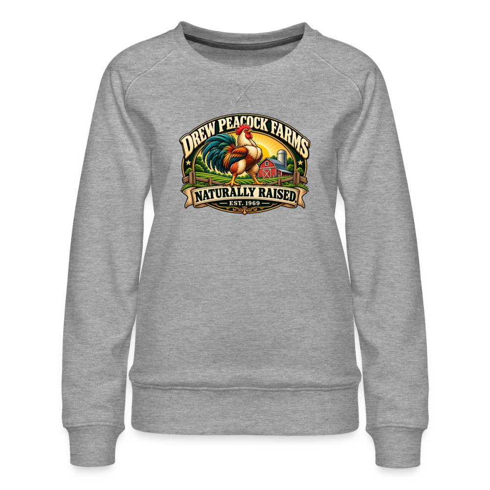 Drew Peacock Farms Women's Premium Sweatshirt - heather grey