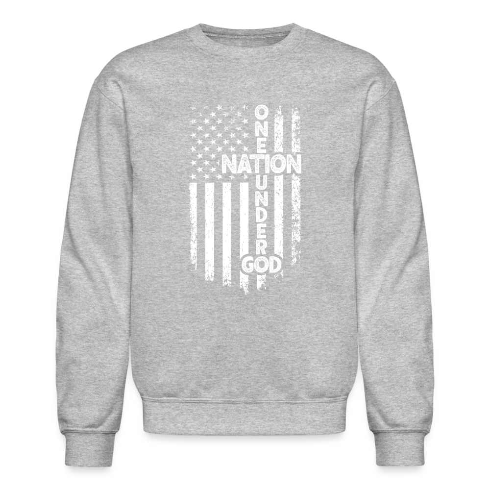 One Nation Under God Sweatshirt - heather gray