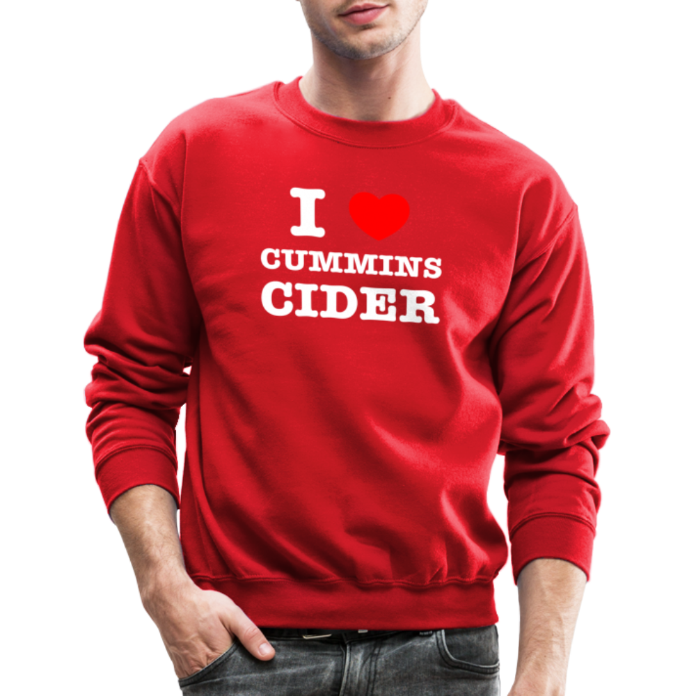 I Heart Cummins Cider Sweatshirt - red