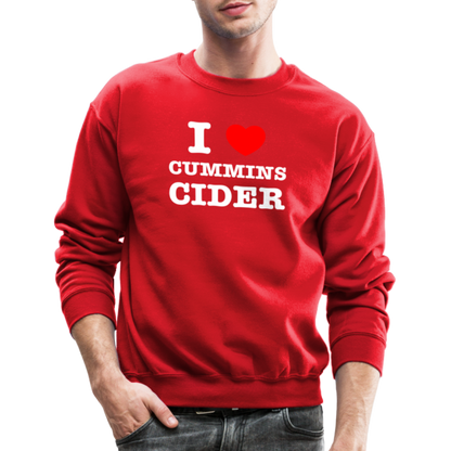 I Heart Cummins Cider Sweatshirt - red