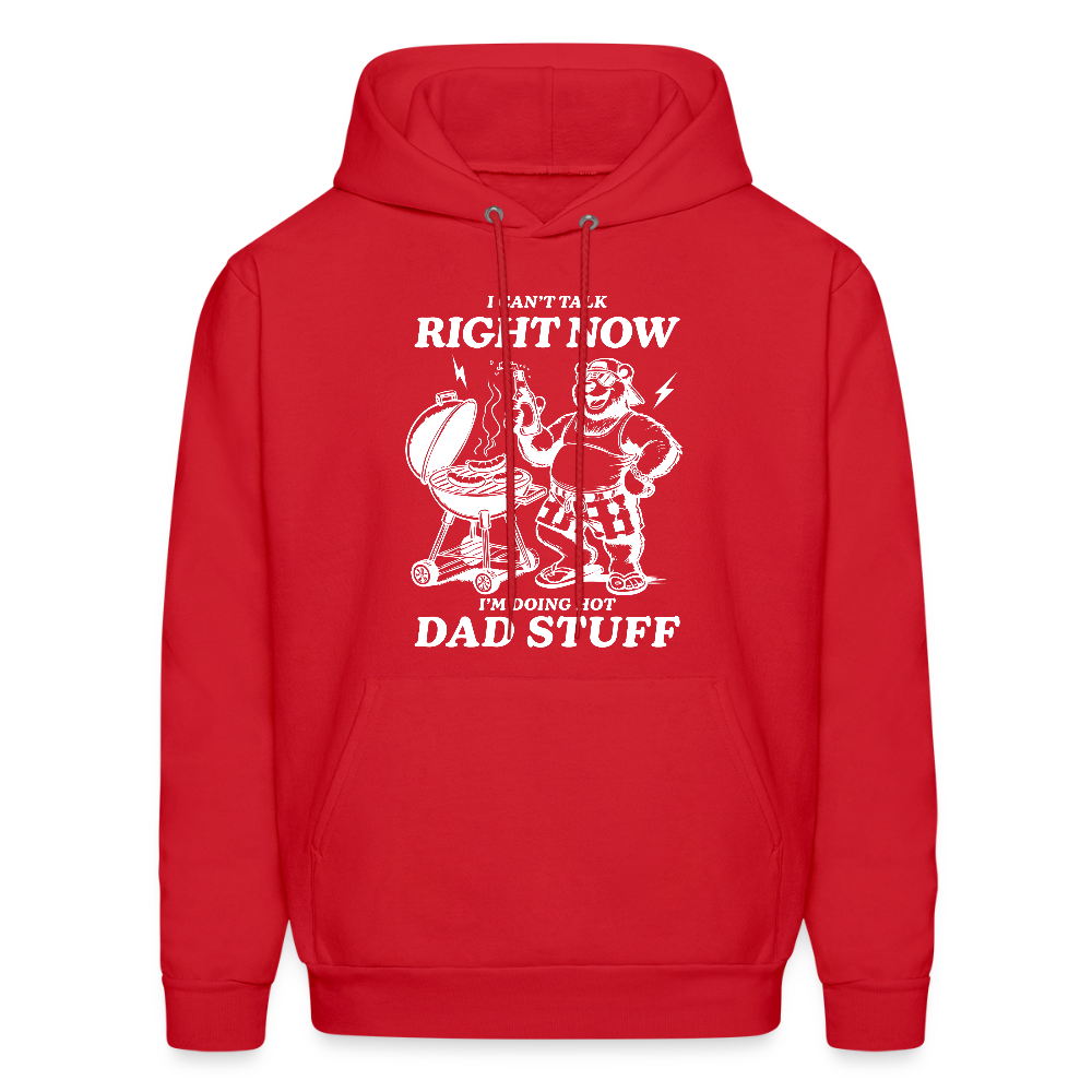 Doing Hot Dad Stuff BBQ Hoodie for Grilling Dads - red