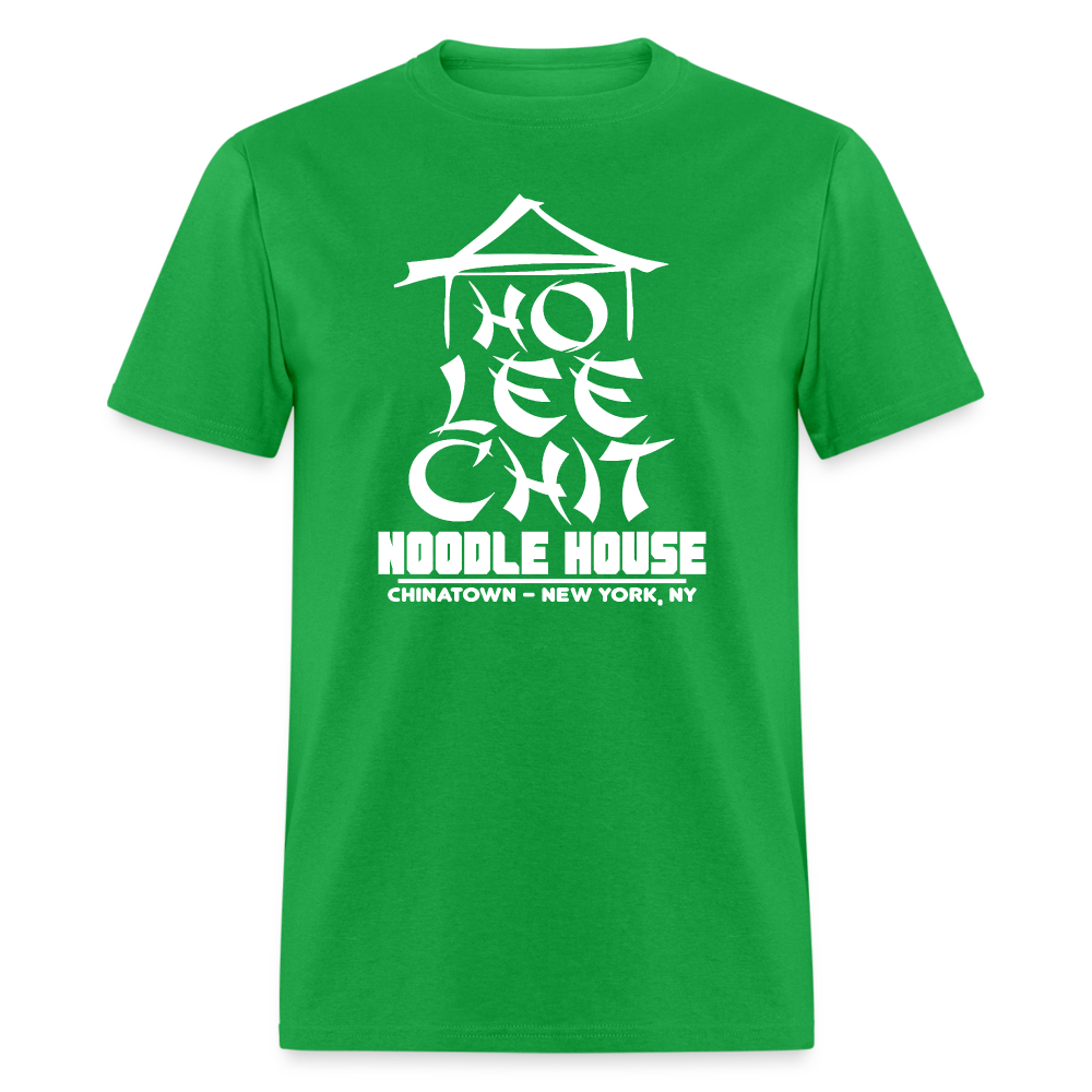 Ho Lee Chit Noodle House (Funny Wordplay) T-Shirt - bright green