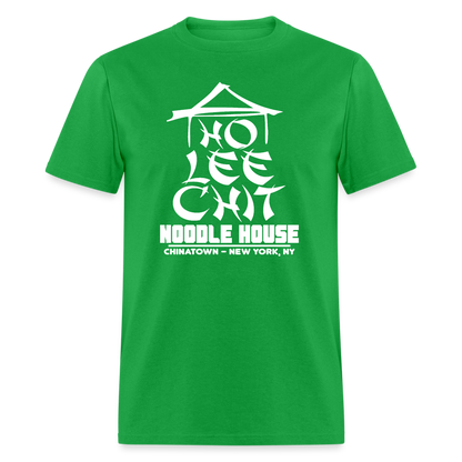 Ho Lee Chit Noodle House (Funny Wordplay) T-Shirt - bright green