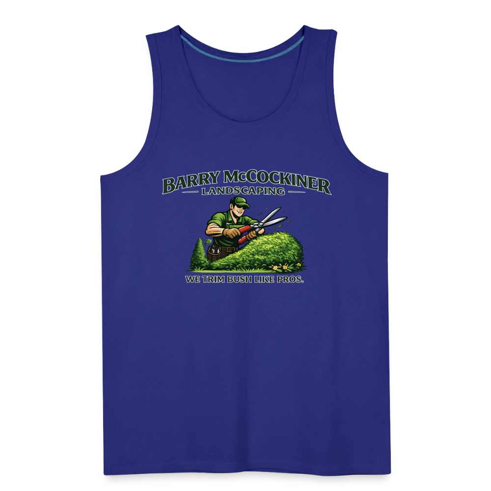Barry McCockiner Landscaping Funny Tank Top Color: Heather Gray