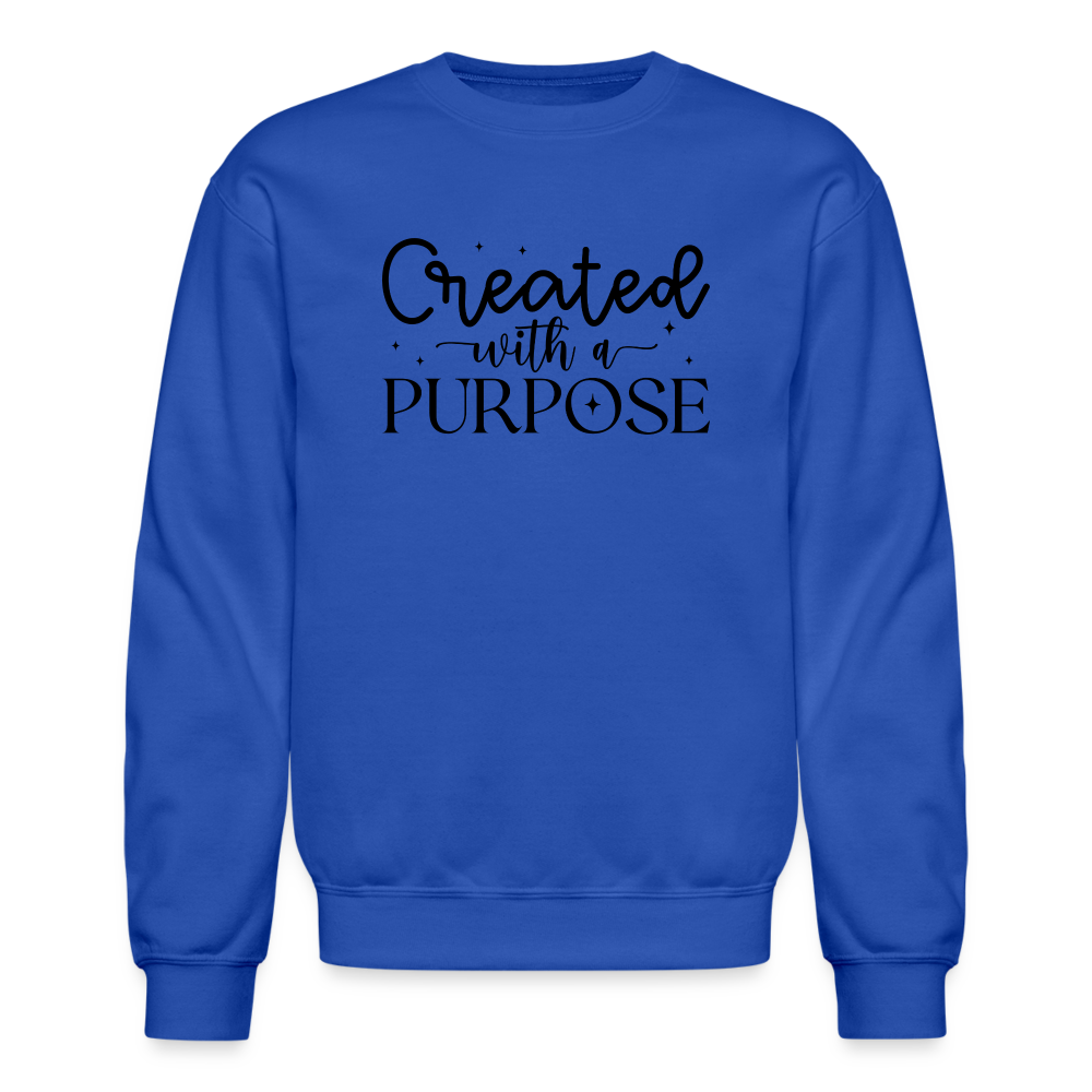 Created with a Purpose Sweatshirt - royal blue